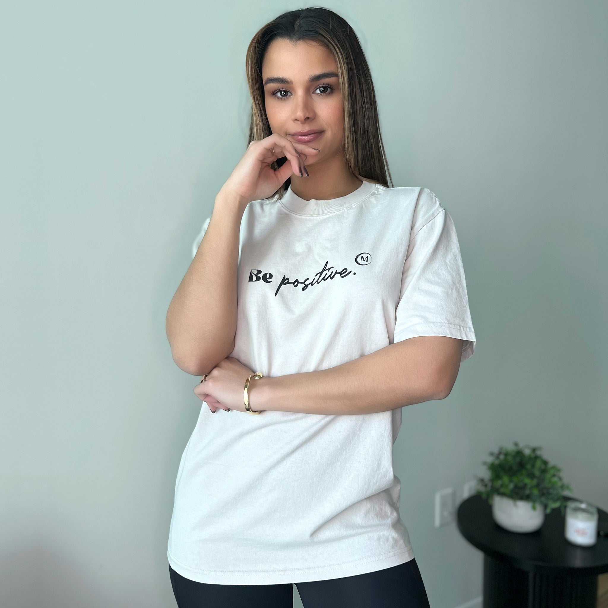 Clarissa Molina - Camiseta oversize Be Positive