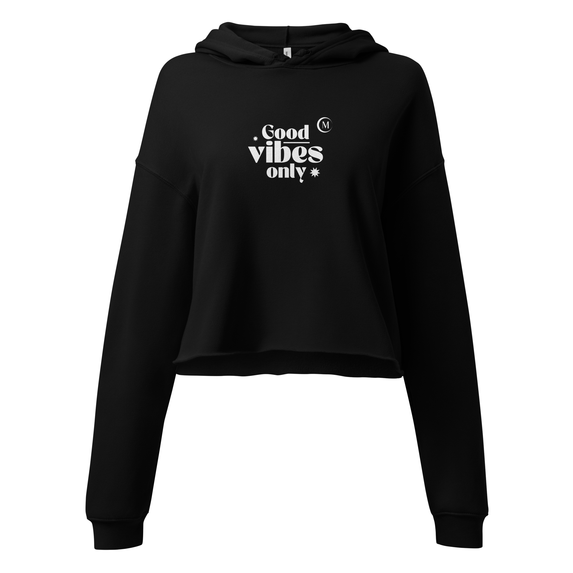 Clarissa Molina - Cropped Hoodie Good Vibes Only