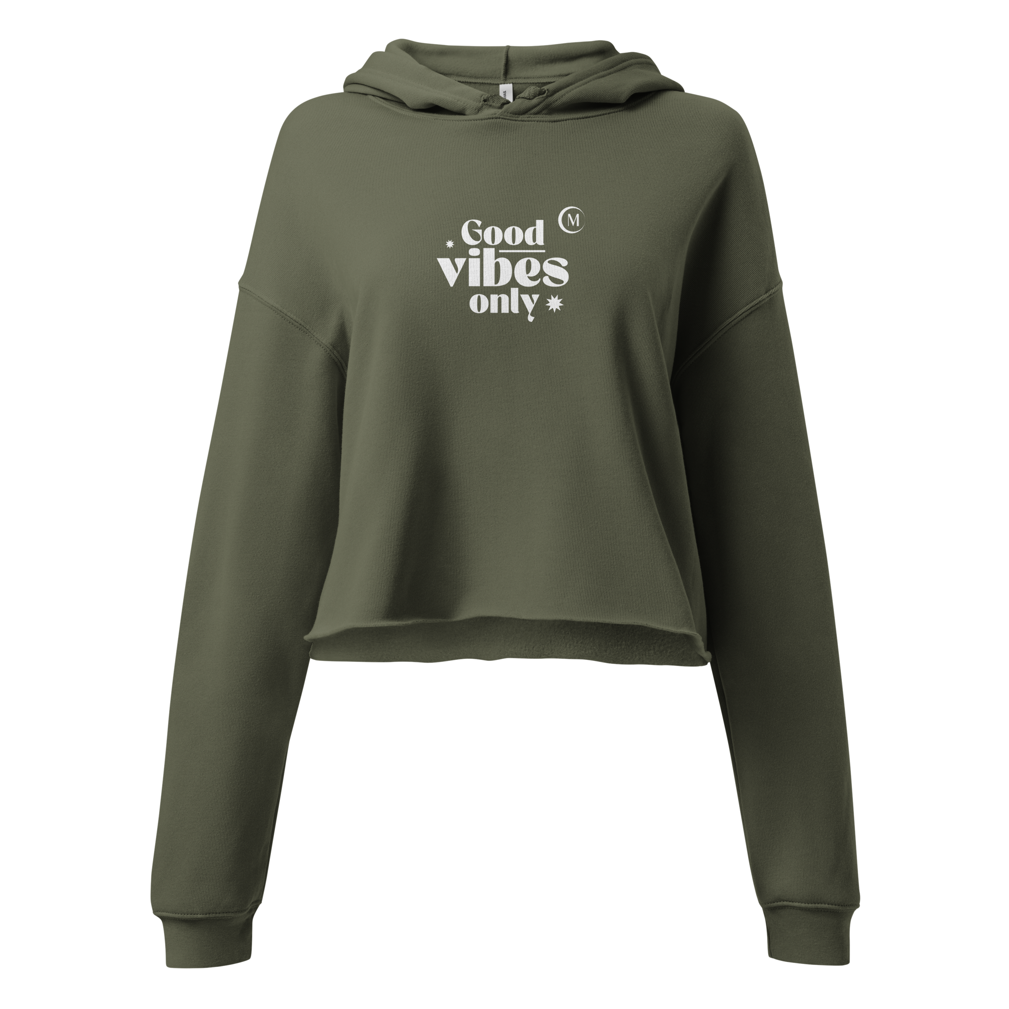 Clarissa Molina - Cropped Hoodie Good Vibes Only