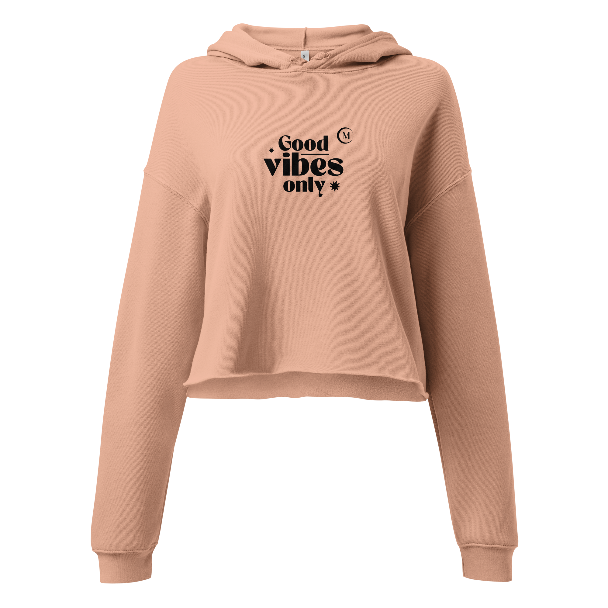 Clarissa Molina - Cropped Hoodie Good Vibes Only