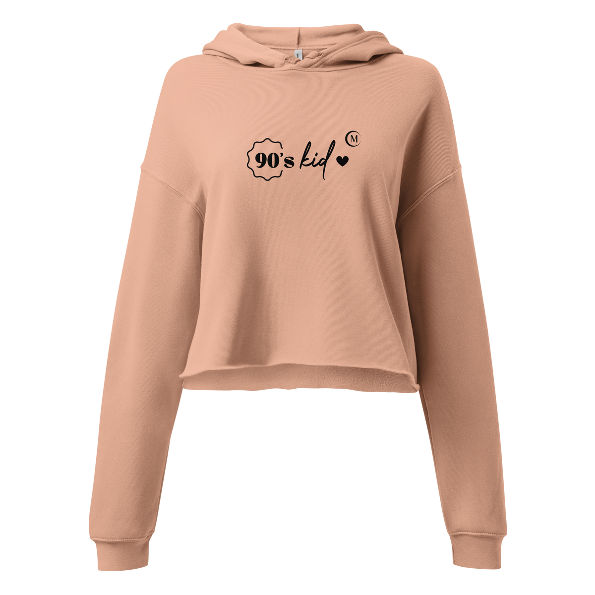 90s Cropped Knit Hoodie