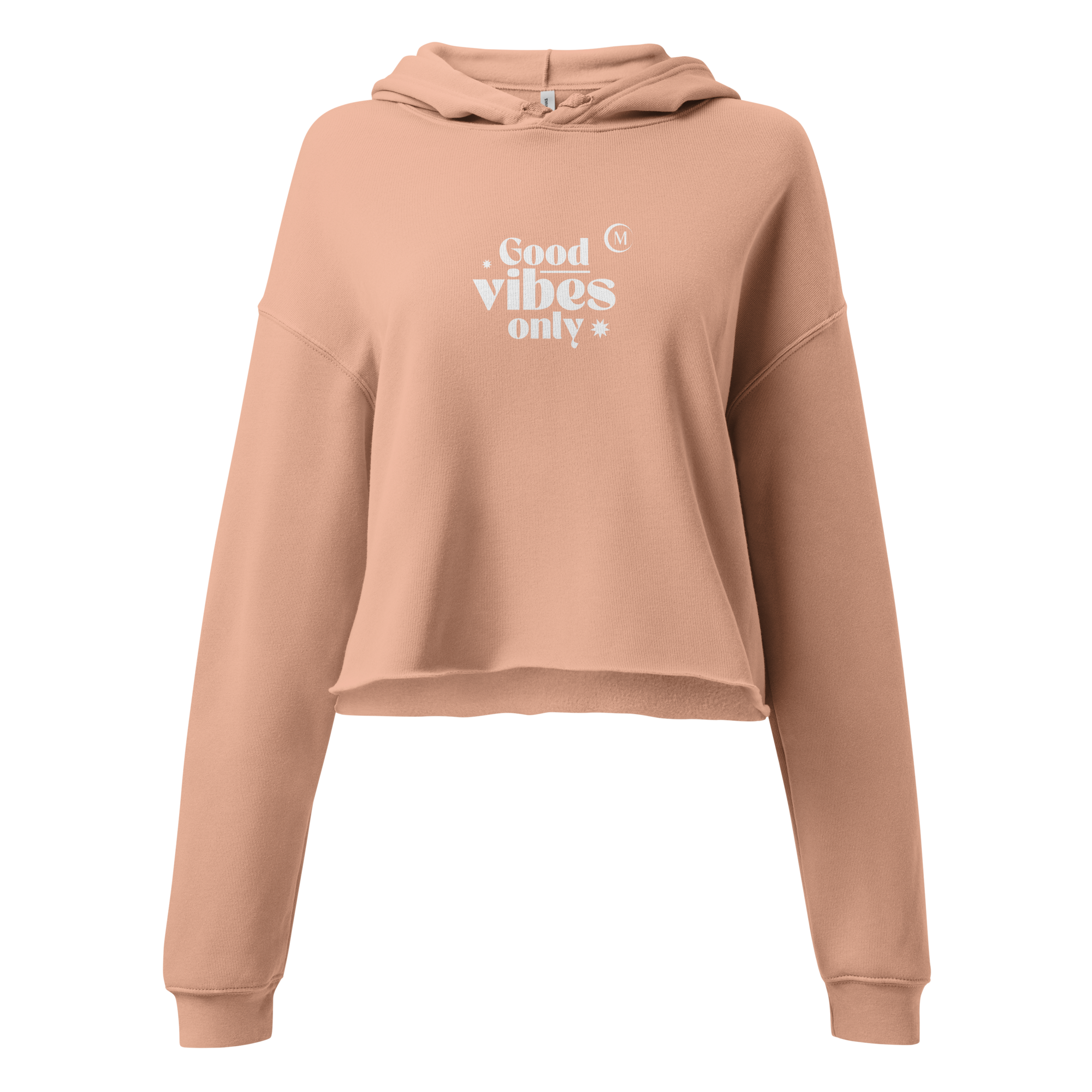 Clarissa Molina - Cropped Hoodie Good Vibes Only